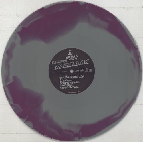 MF Doom Operation: Doomsday - Silver/Purple Swirl Vinyl & Silver/Green Swirl Vinyl - RSDBF 2-LP vinyl record set (Double LP Album) US 1IK2LOP861290