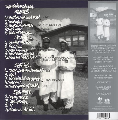 MF Doom Operation: Doomsday - Silver/Purple Swirl Vinyl & Silver/Green Swirl Vinyl - RSDBF 2-LP vinyl record set (Double LP Album) US 1IK2LOP861290