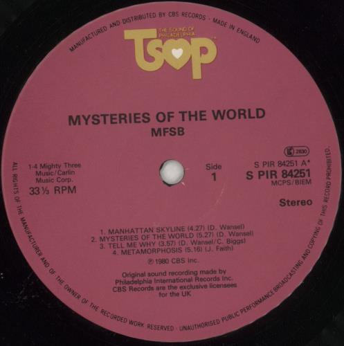 MFSB Mysteries Of The World - VG vinyl LP album (LP record) UK MFBLPMY853253