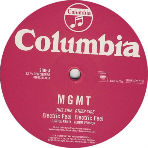 MGMT Electric Feel 12" vinyl single (12 inch record / Maxi-single) UK MU612EL441887