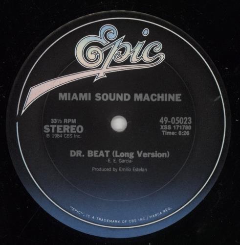 Miami Sound Machine Dr Beat 12" vinyl single (12 inch record / Maxi-single) US MSM12DR856395