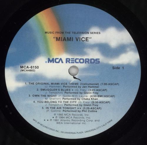 Miami Vice Miami Vice - EX vinyl LP album (LP record) US MIVLPMI750170