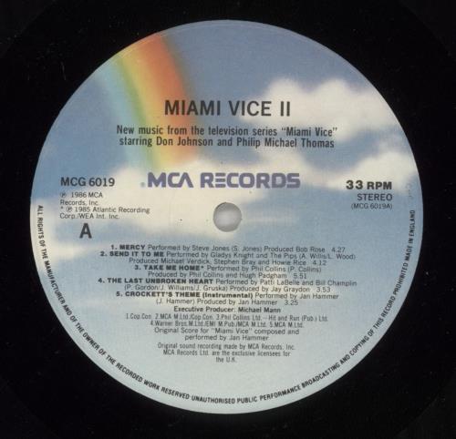 Miami Vice Miami Vice II - shrink vinyl LP album (LP record) UK MIVLPMI875666