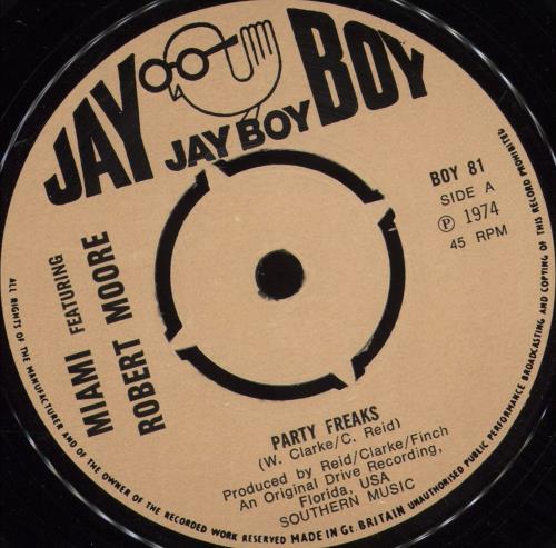 Miami Party Freaks 7" vinyl single (7 inch record / 45) UK MI-07PA705410