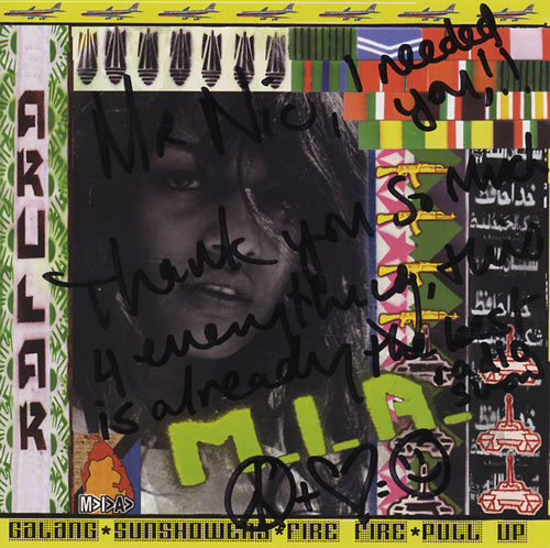 MIA Arular - Autographed CD album (CDLP) UK MY3CDAR429887