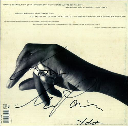 Mica Paris Contribution - Autographed vinyl LP album (LP record) UK MICLPCO457044