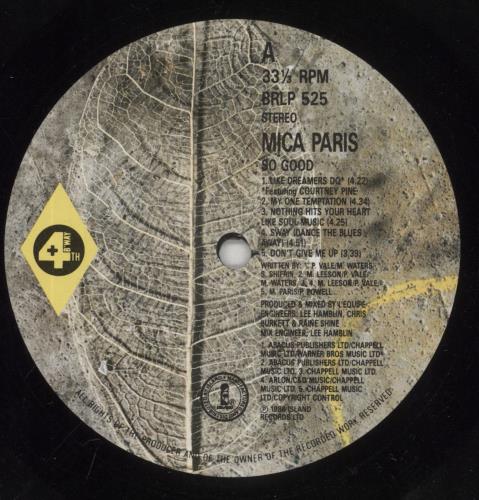 Mica Paris So Good vinyl LP album (LP record) UK MICLPSO244738