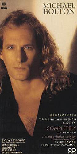 Michael Bolton Completely 3" CD single (CD3) Japanese BOLC3CO326417