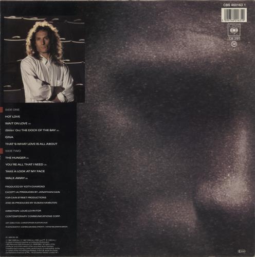 Michael Bolton The Hunger - Hype Sticker vinyl LP album (LP record) UK BOLLPTH877348