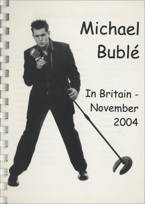 Michael Buble In Britain Itinerary UK M6YITIN463048