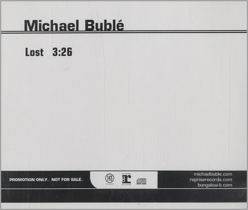 Michael Buble Lost CD single (CD5 / 5") US M6YC5LO458354