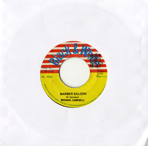 Michael Campbell Barber Saloon 7" vinyl single (7 inch record / 45) Jamaican NLH07BA561423