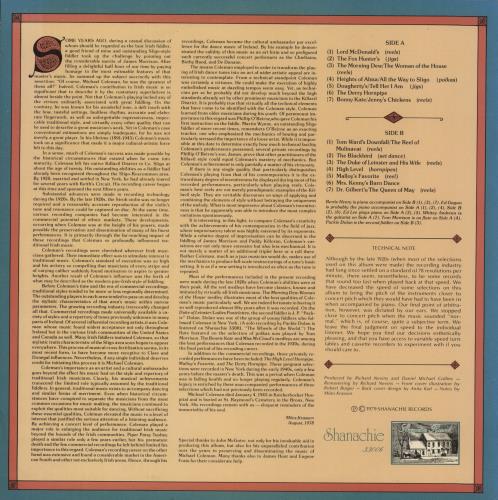 Michael Coleman The Classic Recordings Of Michael Coleman vinyl LP album (LP record) US 245LPTH875696