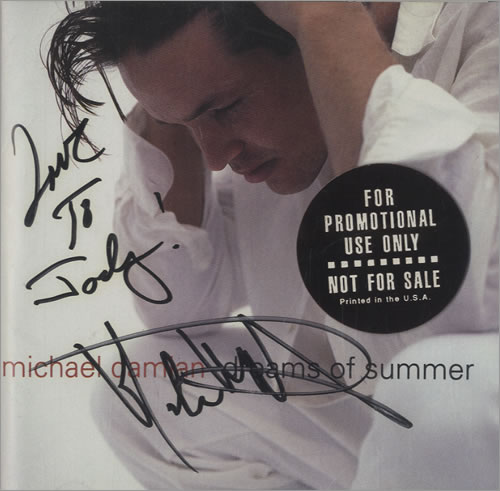 Michael Damian Dreams Of Summer - Autographed CD album (CDLP) US MCICDDR531827