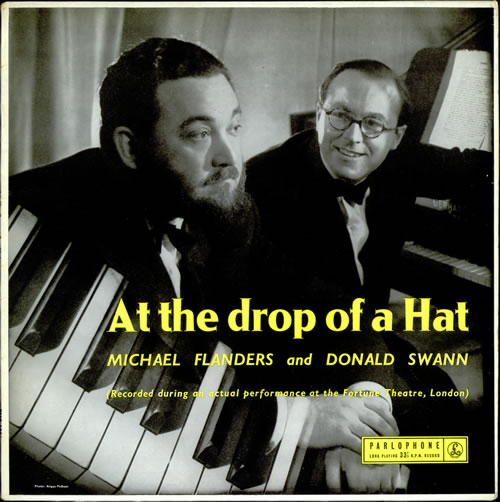 Michael Flanders & Donald Swann At The Drop Of A Hat - 1st vinyl LP album (LP record) UK F+SLPAT523872