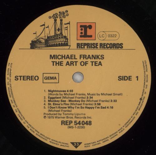 Michael Franks The Art Of Tea vinyl LP album (LP record) German M6DLPTH875903