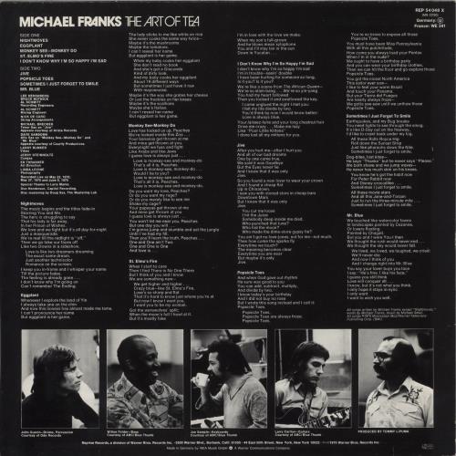 Michael Franks The Art Of Tea vinyl LP album (LP record) German M6DLPTH875903