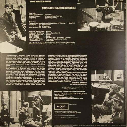 Michael Garrick Home Stretch Blues - Mint vinyl LP album (LP record) UK MDQLPHO559849