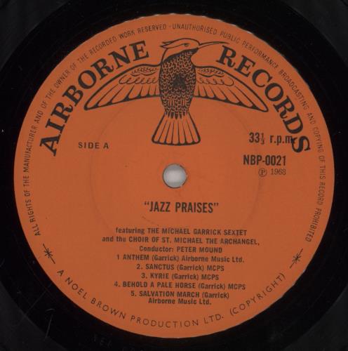 Michael Garrick Jazz Praises - Autographed vinyl LP album (LP record) UK MDQLPJA863215