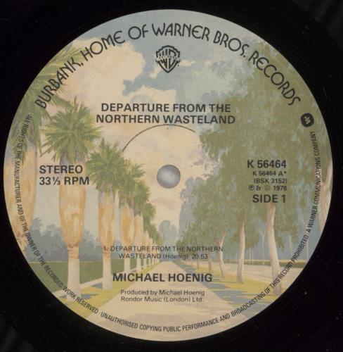 Michael Hoenig Departure From The Northern Wasteland vinyl LP album (LP record) UK M1HLPDE455027