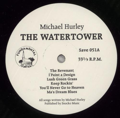 Michael Hurley Watertower vinyl LP album (LP record) US MHULPWA66058