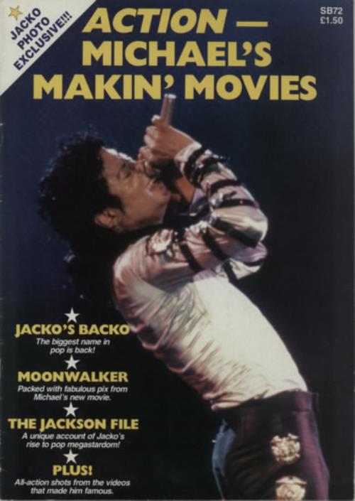 Michael Jackson Action - Michael Makin' Movies magazine UK M-JMAAC622241