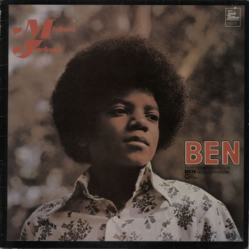 Michael Jackson Ben vinyl LP album (LP record) UK M-JLPBE582051