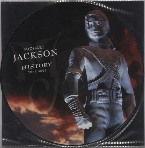 Michael Jackson HIStory Continues picture disc LP (vinyl picture disc album) UK M-JPDHI858159