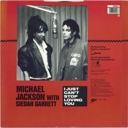 Michael Jackson I Just Can't Stop Loving You + Poster - EX 12" vinyl single (12 inch record / Maxi-single) UK M-J12IJ771210