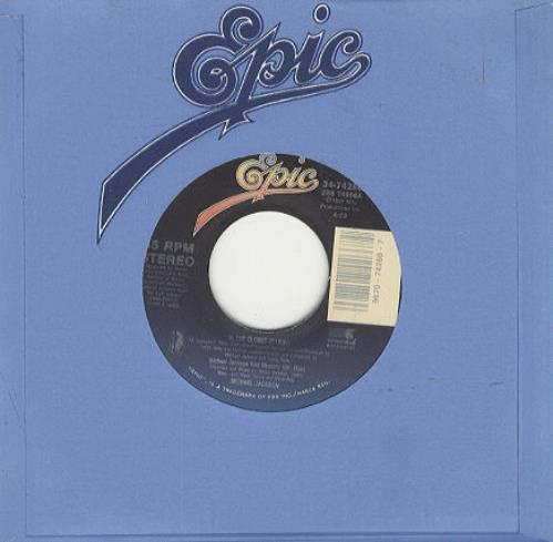 Michael Jackson In The Closet 7" vinyl single (7 inch record / 45) US M-J07IN201249