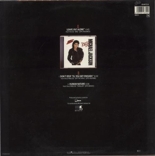 Michael Jackson Leave Me Alone 12" vinyl single (12 inch record / Maxi-single) Dutch M-J12LE44794