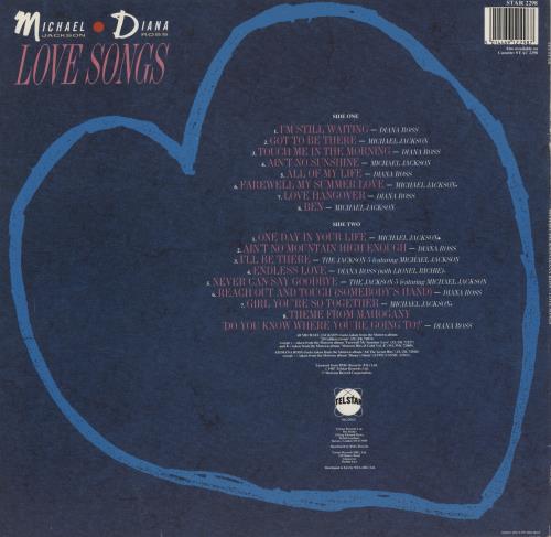 Michael Jackson Love Songs vinyl LP album (LP record) UK M-JLPLO524123