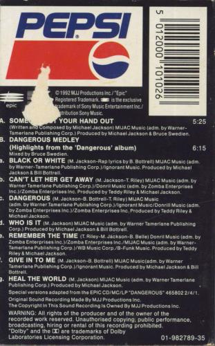 Michael Jackson Someone Put Your Hand Out cassette single UK M-JCMSO775550