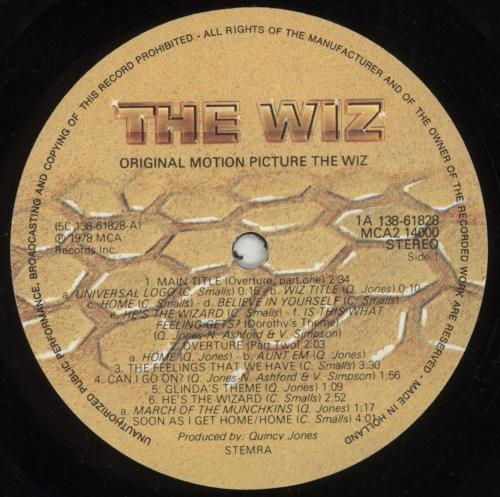Michael Jackson The Wiz - VG 2-LP vinyl record set (Double LP Album) US M-J2LTH851339