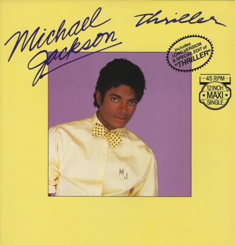 Michael Jackson Thriller 12" vinyl single (12 inch record / Maxi-single) Dutch M-J12TH35317