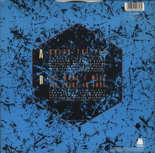 Michael Lovesmith Break The Ice 12" vinyl single (12 inch record / Maxi-single) UK 5ML12BR736457