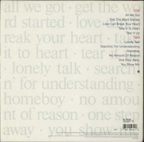 Michael McDonald Take It To Heart vinyl LP album (LP record) UK MIMLPTA658376