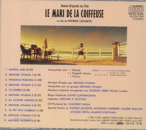 Michael Nyman Le Mari De La Coiffeuse CD album (CDLP) Japanese NYNCDLE831517