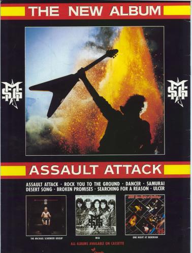 Michael Schenker Group 1982 Tour Programme + Ticket Stub tour programme UK MSGTRTO783167