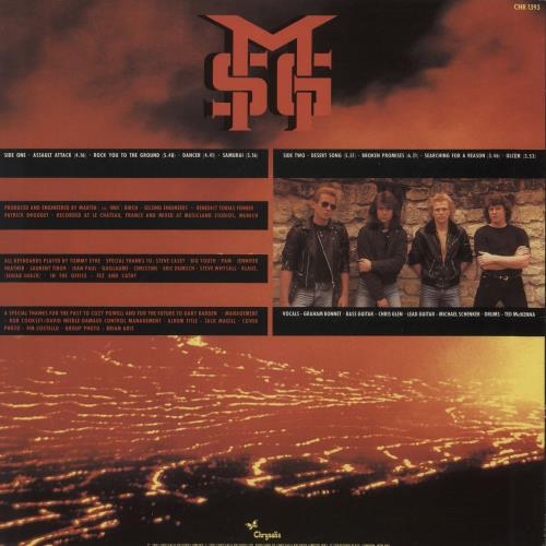 Michael Schenker Group Assault Attack - EX vinyl LP album (LP record) UK MSGLPAS786435