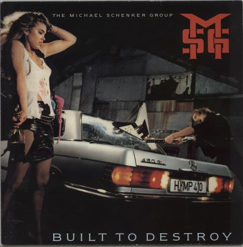 Michael Schenker Group Built To Destroy - Gold promo stamped vinyl LP album (LP record) UK MSGLPBU765223