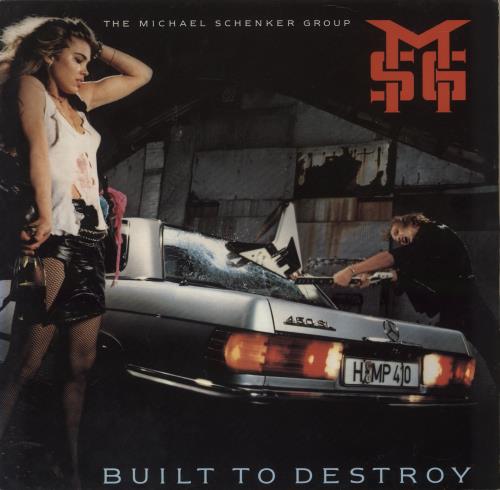 Michael Schenker Group Built To Destroy vinyl LP album (LP record) German MSGLPBU288706