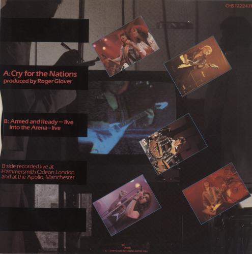 Michael Schenker Group Cry For The Nations 12" vinyl single (12 inch record / Maxi-single) UK MSG12CR423026