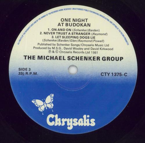 Michael Schenker Group One Night At Budokan 2-LP vinyl record set (Double LP Album) UK MSG2LON288711