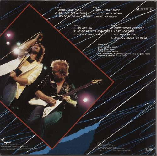 Michael Schenker Group One Night At Budokan 2-LP vinyl record set (Double LP Album) Dutch MSG2LON725199