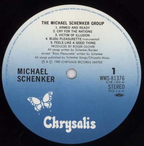 Michael Schenker Group The Michael Schenker Group vinyl LP album (LP record) Japanese MSGLPTH832485