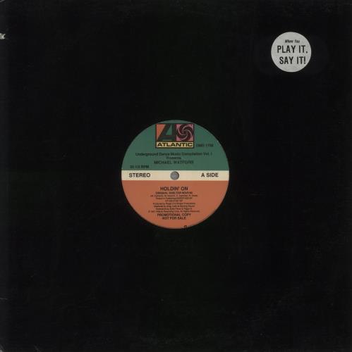 Michael Watford Holdin' On 12" vinyl single (12 inch record / Maxi-single) US 7QE12HO859990