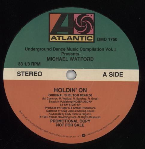 Michael Watford Holdin' On 12" vinyl single (12 inch record / Maxi-single) US 7QE12HO859990