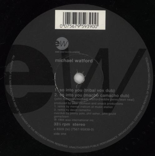 Michael Watford So Into You 12" vinyl single (12 inch record / Maxi-single) German 7QE12SO860693