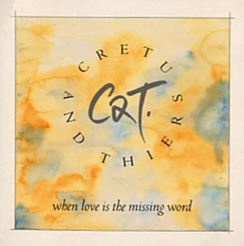 When love is the missing word. Cretu &amp; thiers. michael cretu. michael cretu when love is the missing words (12&quot;). cretu albums.